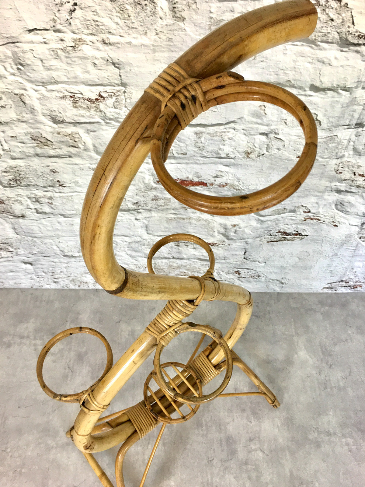 Italienischer Blumenständer aus Bambus, 1960er – Erlach – Depot for Artefacts